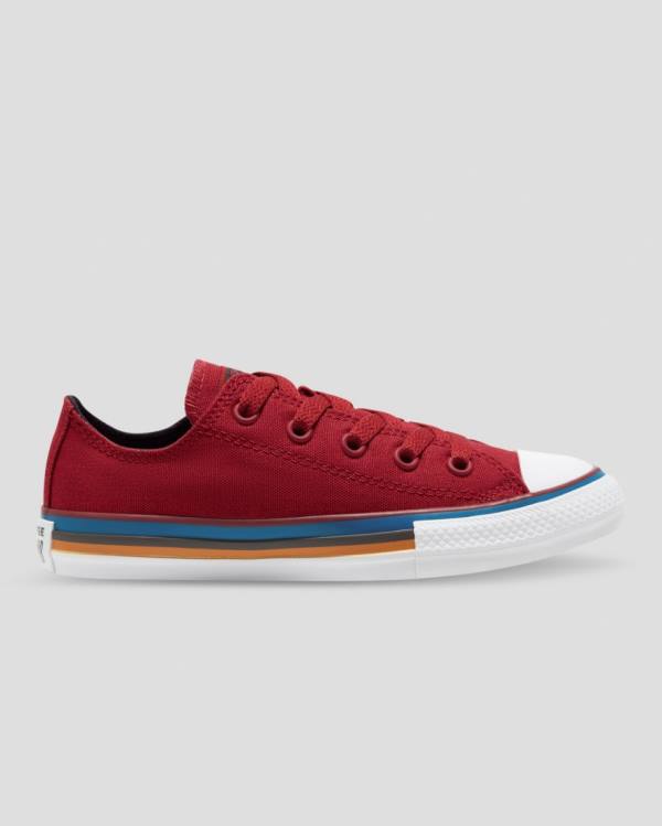 Zapatillas Bajas Converse Chuck Taylor All Star Multi Stripe Tenis Rojas | CV-056MWR