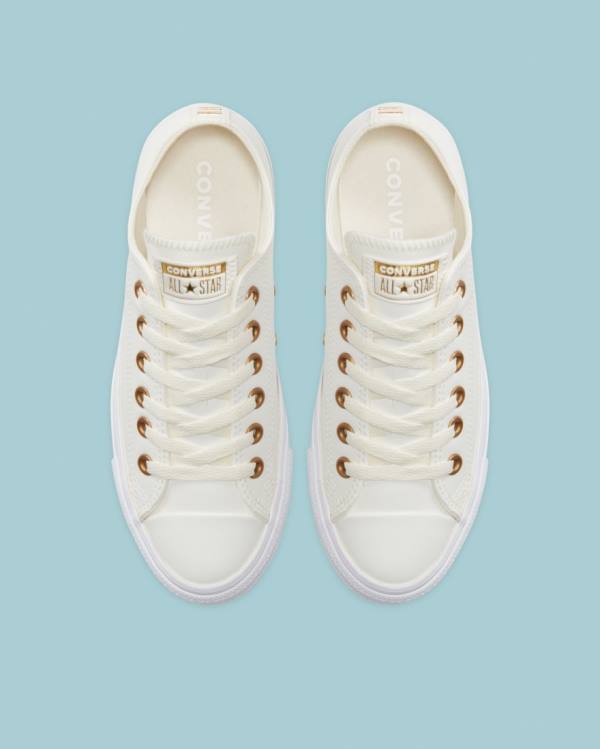 Zapatillas Bajas Converse Chuck Taylor All Star Go Gold SL Tenis Beige | CV-140DEZ