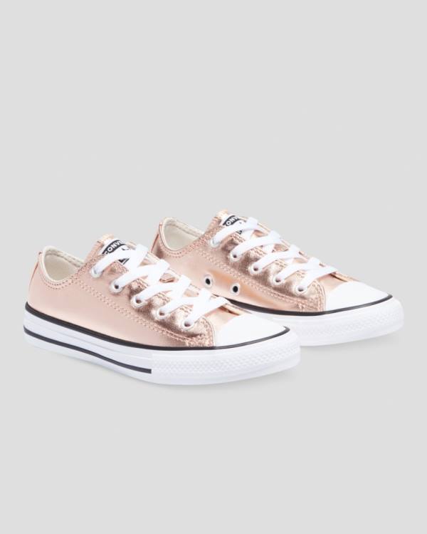 Zapatillas Bajas Converse Chuck Taylor All Star Metallic Tenis Doradas Blancas | CV-153GPC