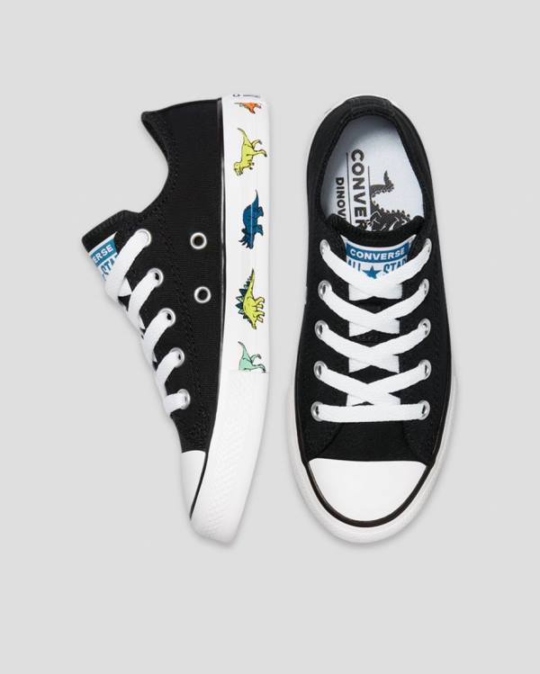 Zapatillas Bajas Converse Chuck Taylor All Star Dinoverse Tenis Negras | CV-170QSB