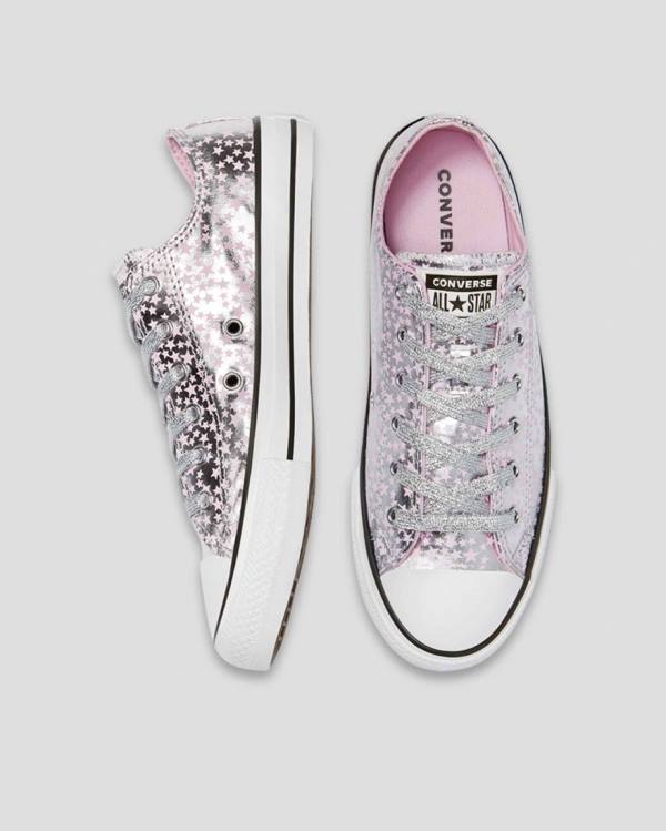 Zapatillas Bajas Converse Chuck Taylor All Star Shes A Star Tenis Rosas Plateadas | CV-184SEU