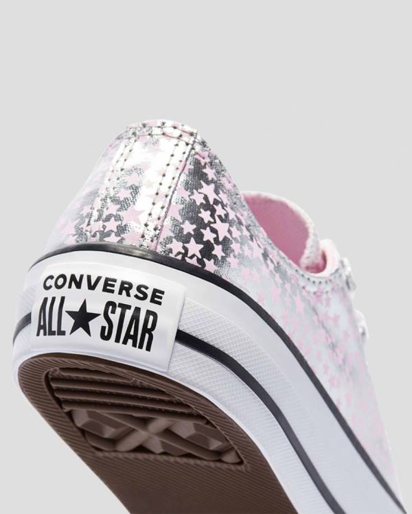 Zapatillas Bajas Converse Chuck Taylor All Star Shes A Star Tenis Rosas Plateadas | CV-184SEU