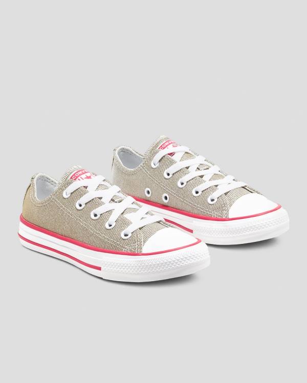 Zapatillas Bajas Converse Chuck Taylor All Star Glitter Textil Tenis Marrones | CV-254WYD