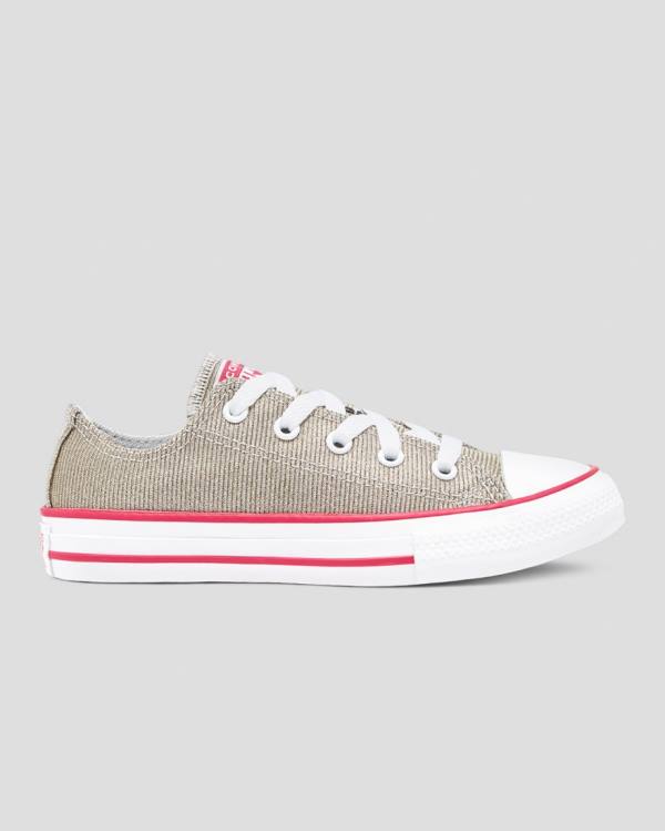 Zapatillas Bajas Converse Chuck Taylor All Star Glitter Textil Tenis Marrones | CV-254WYD