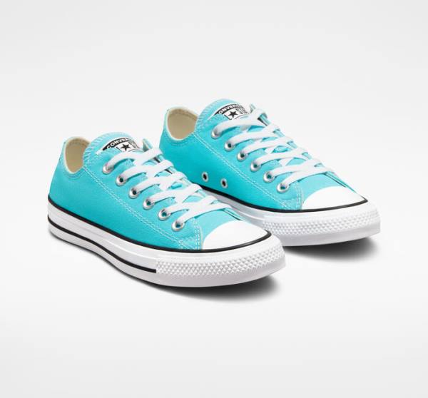 Zapatillas Bajas Converse Chuck Taylor All Star Seasonal Color Tenis Azules Blancas Negras | CV-346KWG