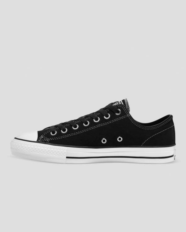 Zapatillas Bajas Converse Chuck Taylor All Star Pro Gamuza Tenis Negras | CV-367OHZ