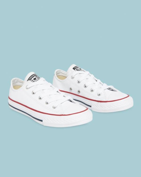 Zapatillas Bajas Converse Chuck Taylor All Star Cuero Tenis Blancas | CV-723DLI