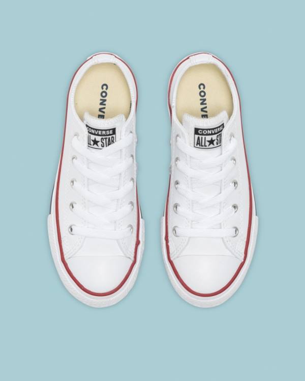 Zapatillas Bajas Converse Chuck Taylor All Star Cuero Tenis Blancas | CV-723DLI