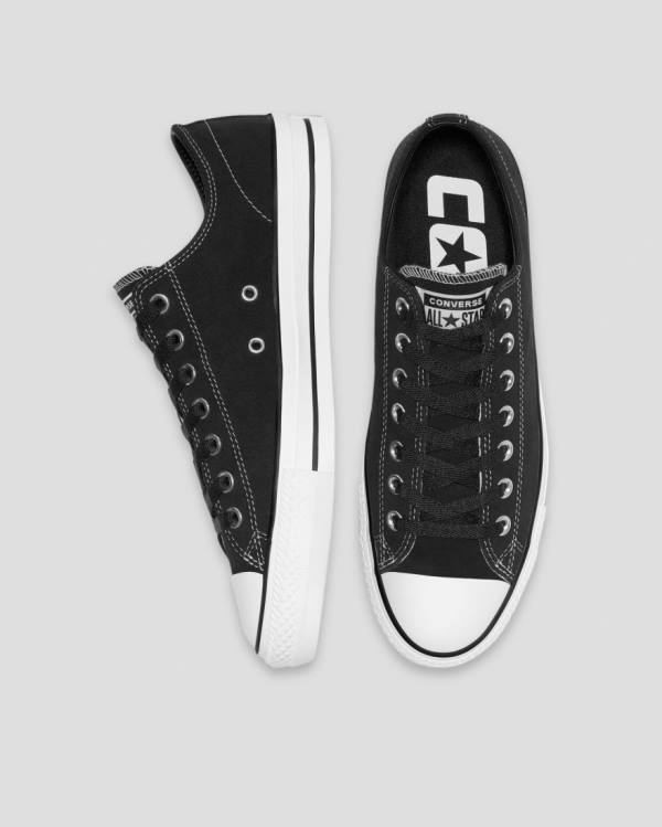 Zapatillas Bajas Converse Chuck Taylor All Star Pro Gamuza Tenis Negras | CV-759NSD