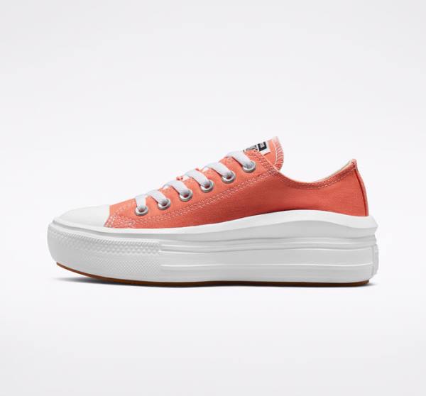 Zapatillas Bajas Converse Chuck Taylor All Star Move Plataforma Seasonal Color Tenis Blancas Blancas | CV-795DQO