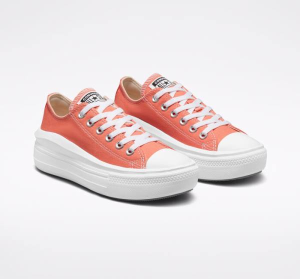 Zapatillas Bajas Converse Chuck Taylor All Star Move Plataforma Seasonal Color Tenis Blancas Blancas | CV-795DQO