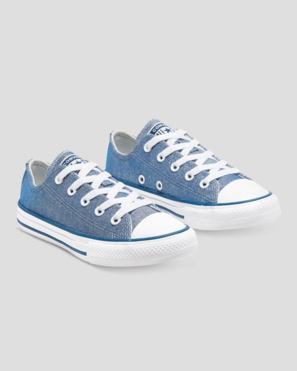 Zapatillas Bajas Converse Chuck Taylor All Star Glitter Textil Tenis Azules | CV-795VXM