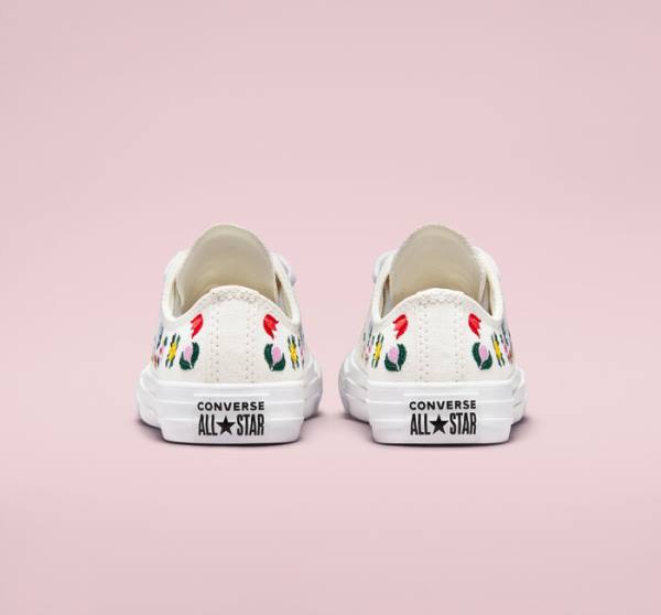 Zapatillas Bajas Converse Chuck Taylor All Star Floral Embroidery Tenis Blancas Blancas | CV-807RJH