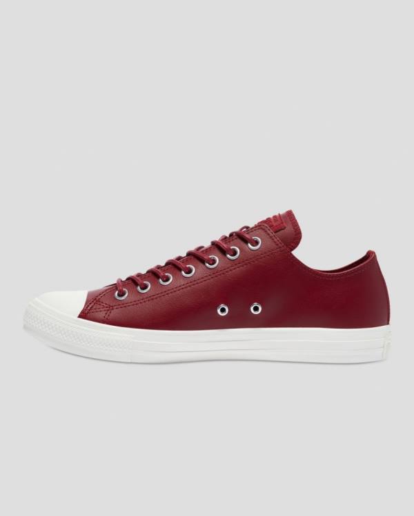 Zapatillas Bajas Converse Chuck Taylor All Star Seasonal Cuero Tenis Burdeos | CV-987YXS