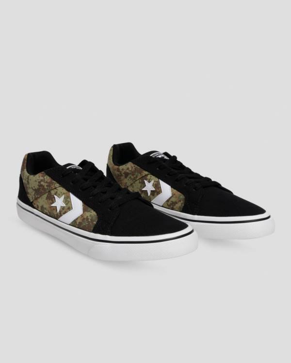 Zapatillas Bajas Converse El Distrito Mix And Match Tenis Negras Camuflaje | CV-283DXR