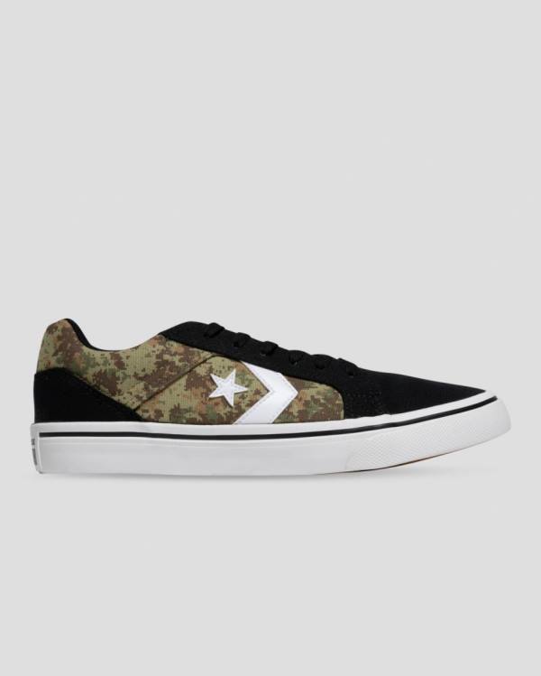 Zapatillas Bajas Converse El Distrito Mix And Match Tenis Negras Camuflaje | CV-283DXR