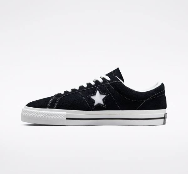 Zapatillas Bajas Converse One Star Tenis Negras Blancas | CV-759VGE