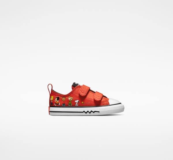 Zapatillas Bajas Converse Peanuts Chuck Taylor All Star Easy-On Tenis Rojas Negras Blancas | CV-082MRU