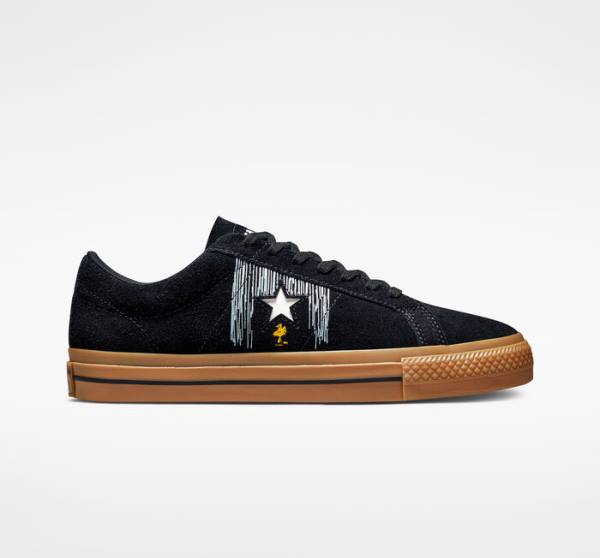 Zapatillas Bajas Converse Peanuts One Star Tenis Negras Naranjas | CV-598QWO