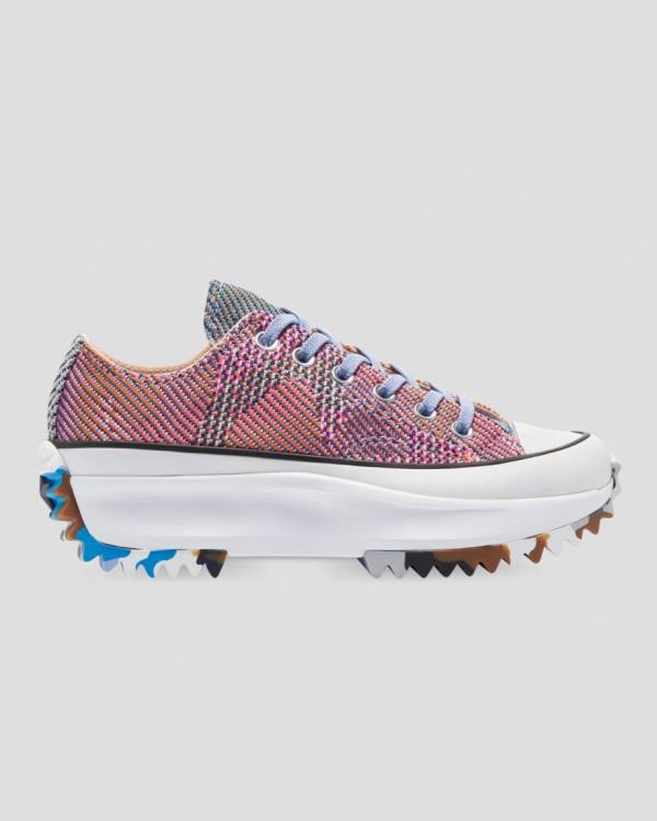 Zapatillas Bajas Converse Run Star Hike Knit Print Tenis Naranjas Rosas | CV-267EKP