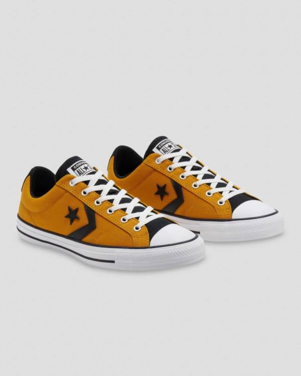 Zapatillas Bajas Converse Star Player Tenis Amarillo Negras | CV-514CJK