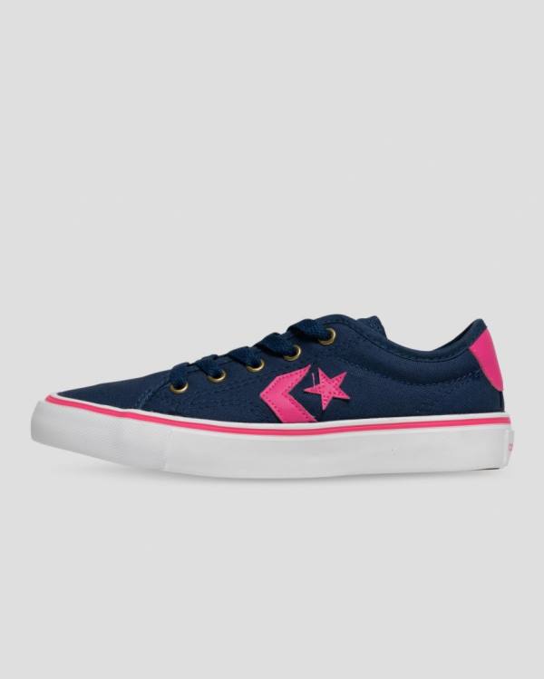 Zapatillas Bajas Converse Star Replay Tenis Azules Rosas | CV-643XPS